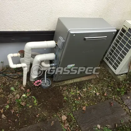 施工後の給湯器（ノーリツ GT-C2062SARX BL）