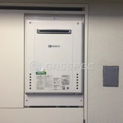 施工後の給湯器（ノーリツ GT-2460AWX-1 BL）