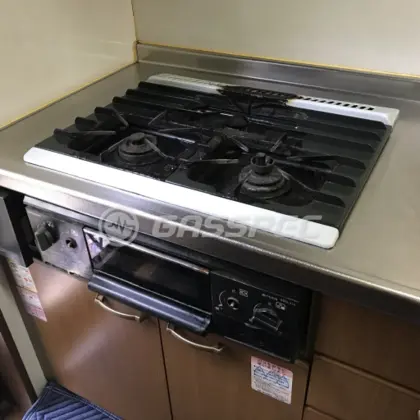 施工前のビルトインガスコンロ（SSG-315）