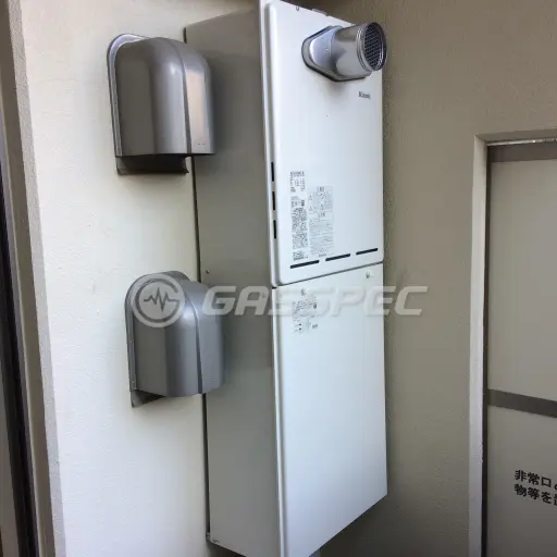 交換後の給湯器（リンナイ RUF-A1605SAT(B)）
