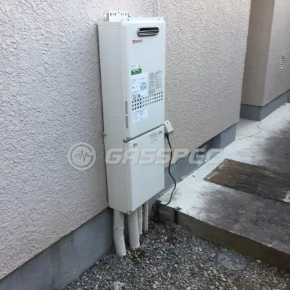 施工後の給湯器（ノーリツ GQ-1627AWX-DX BL）