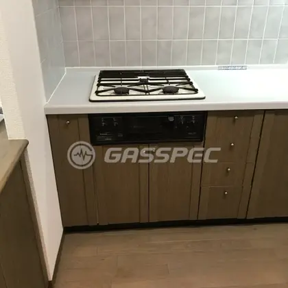 施工前のビルトインガスコンロ（RBG-30B）