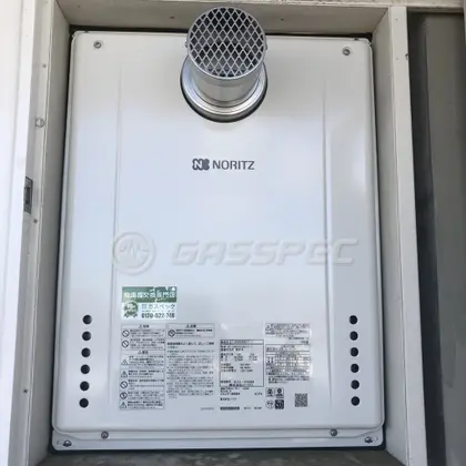 施工後の給湯器（ノーリツ GT-2460SAWX-T-1 BL）