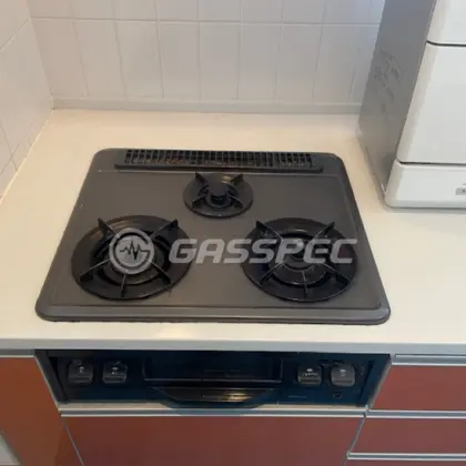 施工前のビルトインガスコンロ（PKD-35EF）