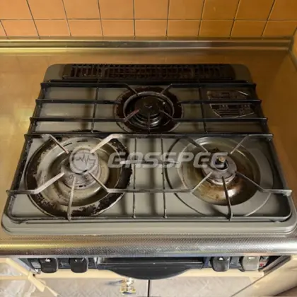 施工前のビルトインガスコンロ（PKD-36CGR）
