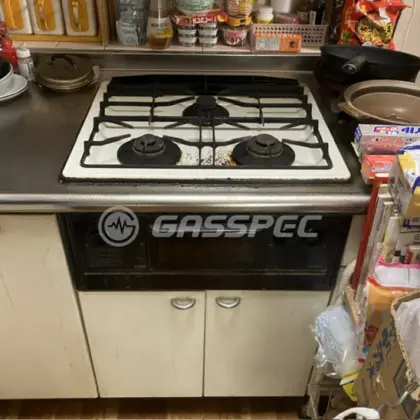 施工前のビルトインガスコンロ（NGC-633）