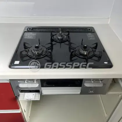 施工前のビルトインガスコンロ（DG32N1SQ1SV）