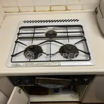施工前のビルトインガスコンロ（GCU-60HA2B）