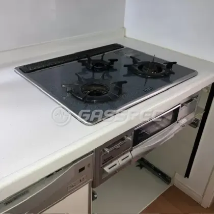 施工前のビルトインガスコンロ（RBG-N31A8GS3M）