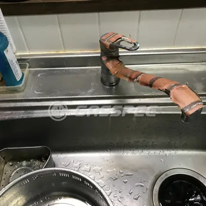 施工前の水栓・蛇口