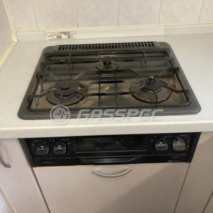 施工前のビルトインガスコンロ（PKD-351F）