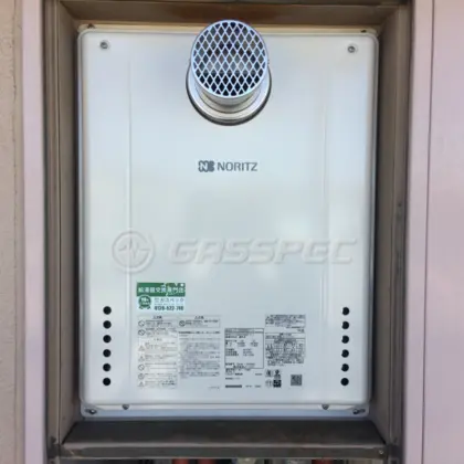 施工後の給湯器（ノーリツ GT-2460SAWX-T-1 BL）