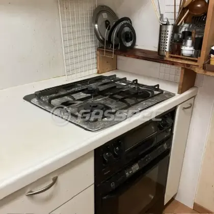 施工前のビルトインガスコンロ（PKD-351F）