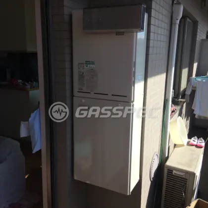 施工後の給湯器（リンナイ RUF-A2005SAA(B)）
