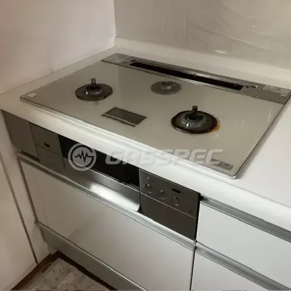 施工前のビルトインガスコンロ（110-H834）