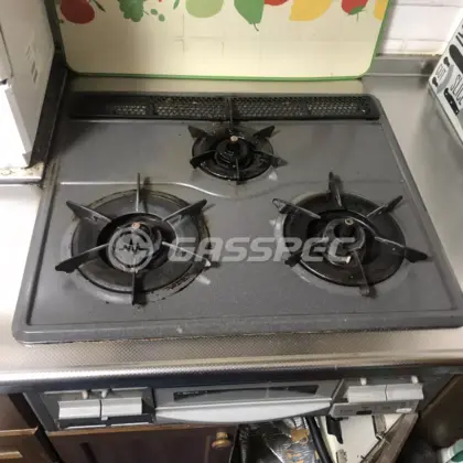 施工前のビルトインガスコンロ（RB31AH2S）