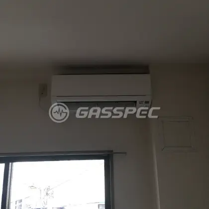 施工後のエアコン（三菱 MSZ-GV2818W）