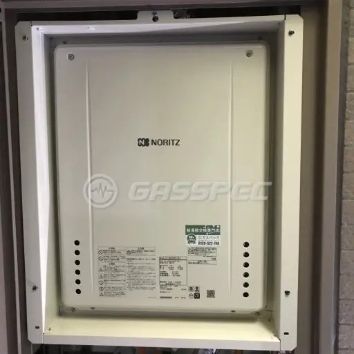 交換後の給湯器（ノーリツ GT-2460SAWX-TB-1 BL）