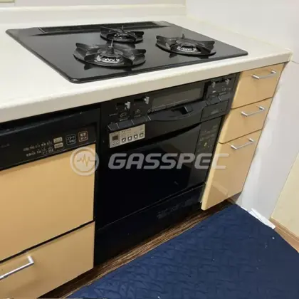 施工前のビルトインガスコンロ（DW3276DTR/GMO-S3600）