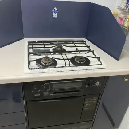 施工前のビルトインガスコンロ（DG3050N/GMO-S3600）