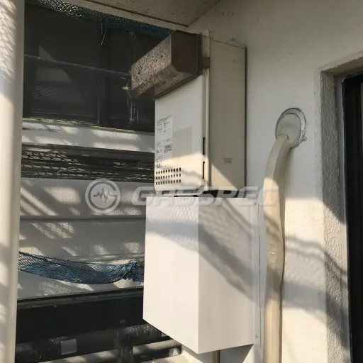 交換前の給湯器（ノーリツ GT-1637WE）