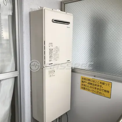 施工後の給湯器（リンナイ RUF-A1615SAW(B)）