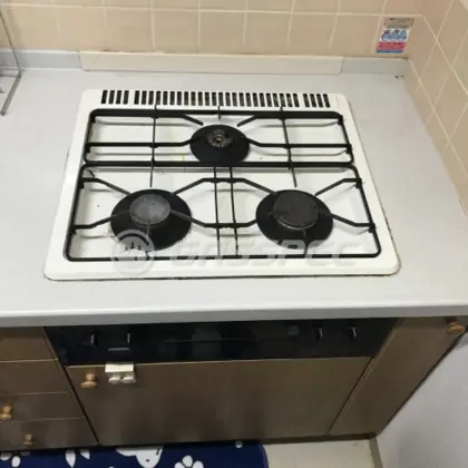 施工前のビルトインガスコンロ（DG3005M）