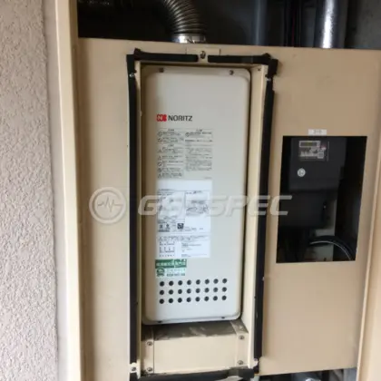 施工後の給湯器（ノーリツ GT-2053SAWX-H-2 BL）