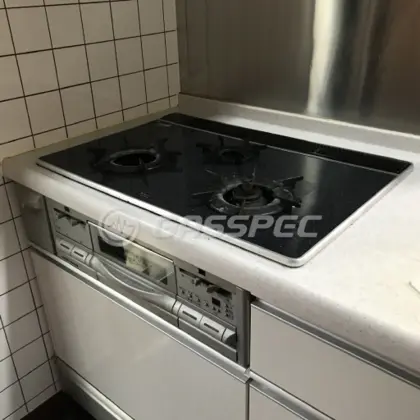 施工前のビルトインガスコンロ（3G-7WGHS）