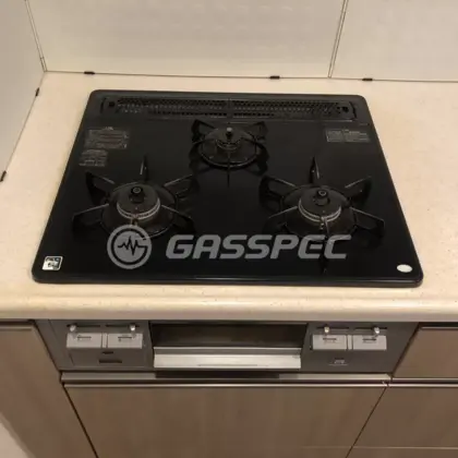 施工前のビルトインガスコンロ（DG32K3SR）