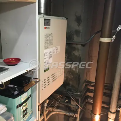 施工後の給湯器（ノーリツ GT-1651SAWX-FFA-2 BL）