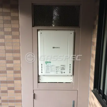 施工後の給湯器（ノーリツ GT-2460AWX-H-1 BL）