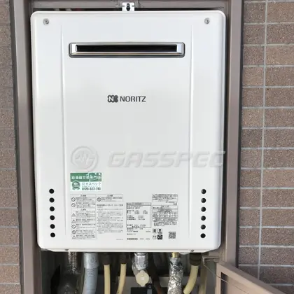 施工後の給湯器（ノーリツ GT-2460SAWX-1 BL）