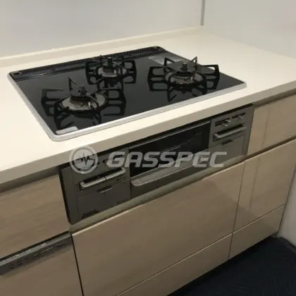 施工前のビルトインガスコンロ（RB31AW8K1R）