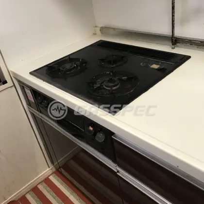 施工前のビルトインガスコンロ（PD-631SG-1L）