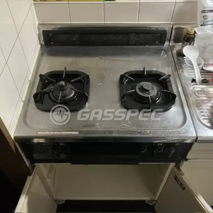 施工前のビルトインガスコンロ（G-215S）