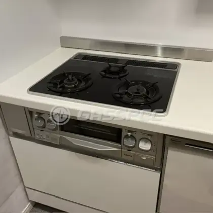 施工前のビルトインガスコンロ（PKD-D60WGAV）