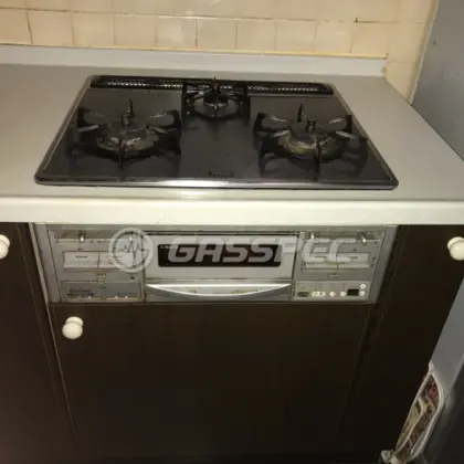 施工前のビルトインガスコンロ（RS31W3S2R）