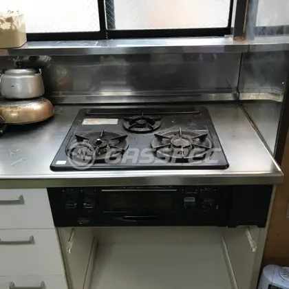 施工前のビルトインガスコンロ（HSG631AORHK）