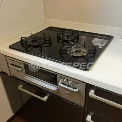 施工前のビルトインガスコンロ（PB31AW8B1R）