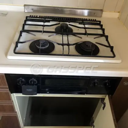 施工前のビルトインガスコンロ（DG3010）