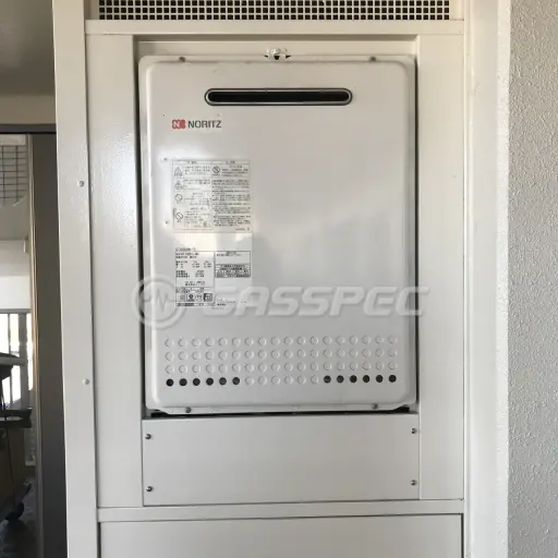 交換前の給湯器（ノーリツ GT-2428SAWX-PS）