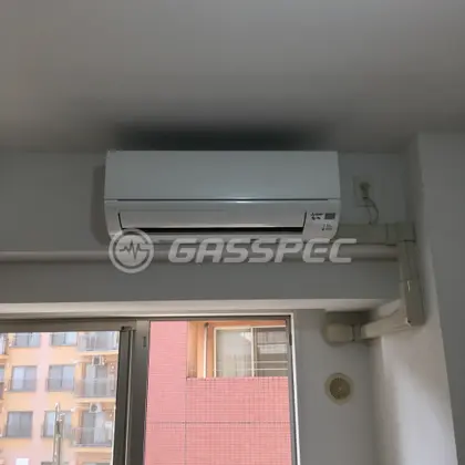 施工後のエアコン（三菱 MSZ-GV2818W）