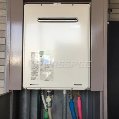 施工後の給湯器（リンナイ RUF-A2005SAW(B)）