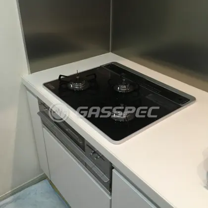 施工後のビルトインガスコンロ（パロマ PD-701WS-60CK）