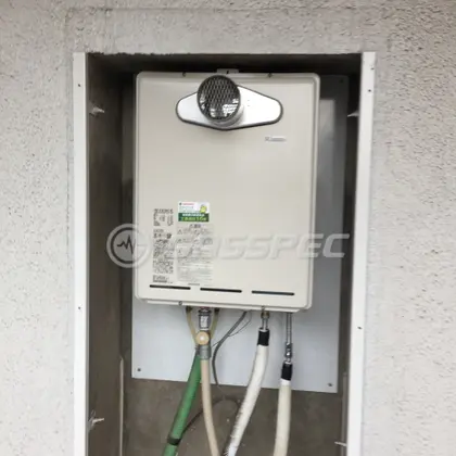 施工後の給湯器（リンナイ RUF-A1615SAT(B)）