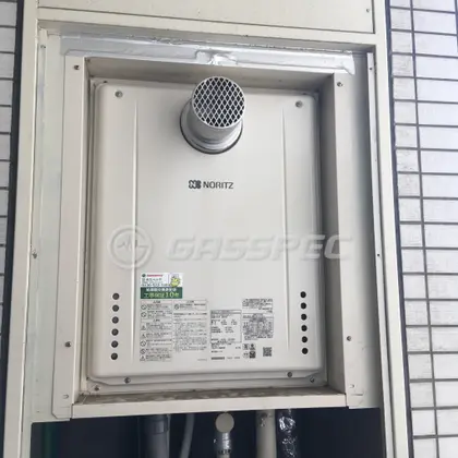 施工後の給湯器（ノーリツ GT-2460SAWX-T-1 BL）