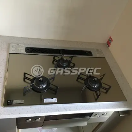 施工後のビルトインガスコンロ（ノーリツ N3WR9PWASKSTE）