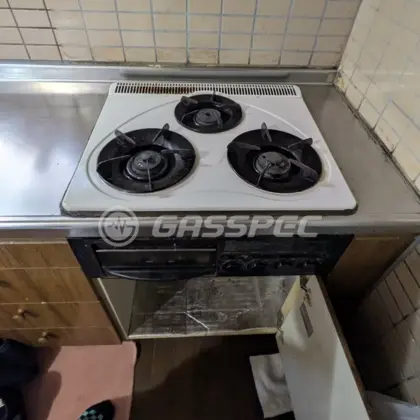 施工前のビルトインガスコンロ（GE-31DT）