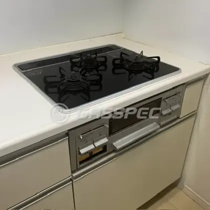 施工前のビルトインガスコンロ